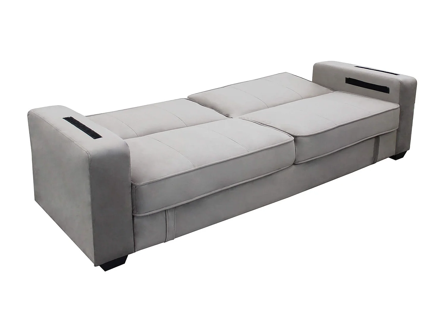 MilaniHome.it - divano letto 3 posti ergonomico per il soggiorno trasormabile in lettodi coloreTortora