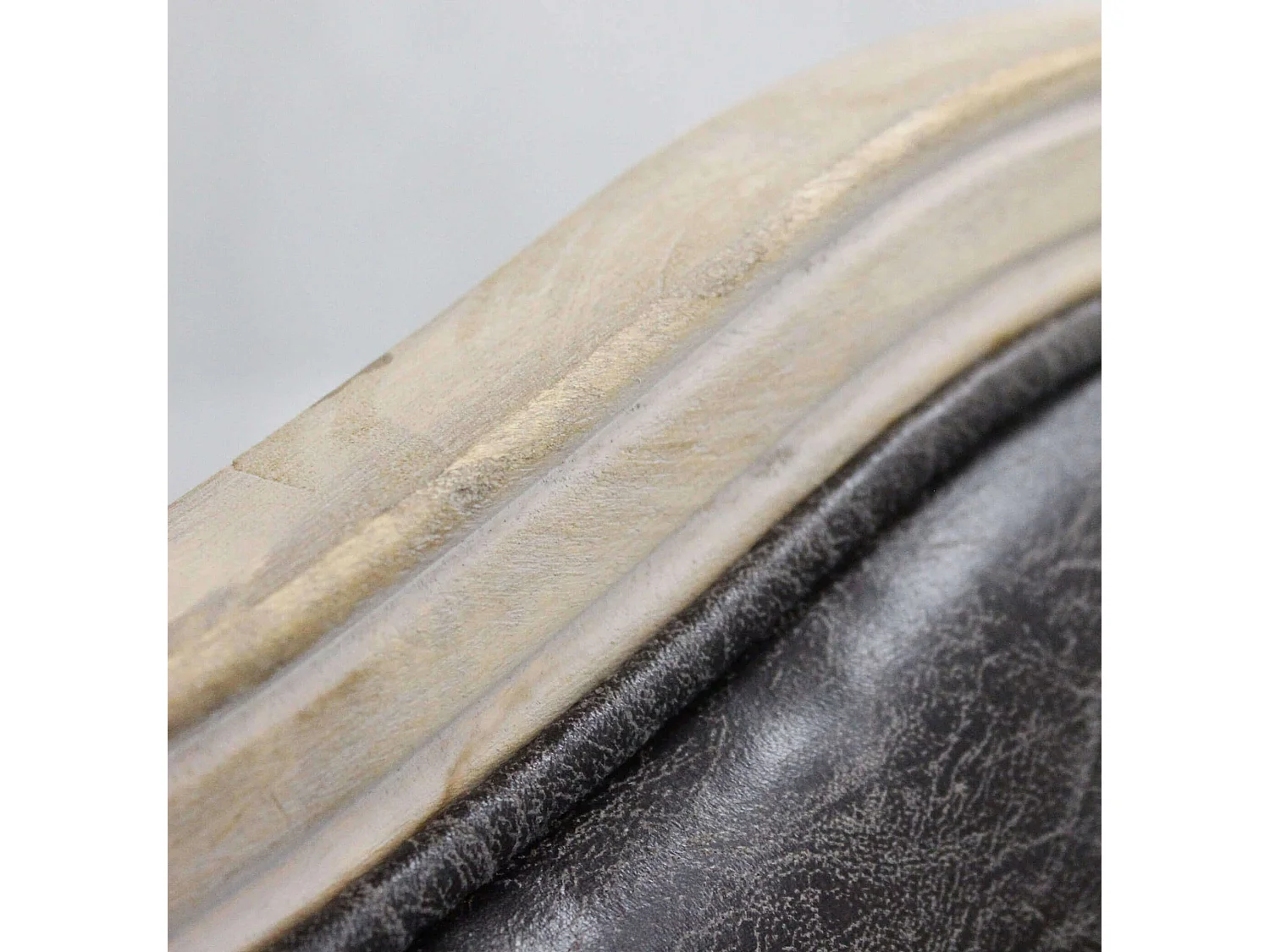 MilaniHome.it - poltrona vintage in ecopelle di design moderno vintage cm 64x72x92 hdi coloreGrigio scuro