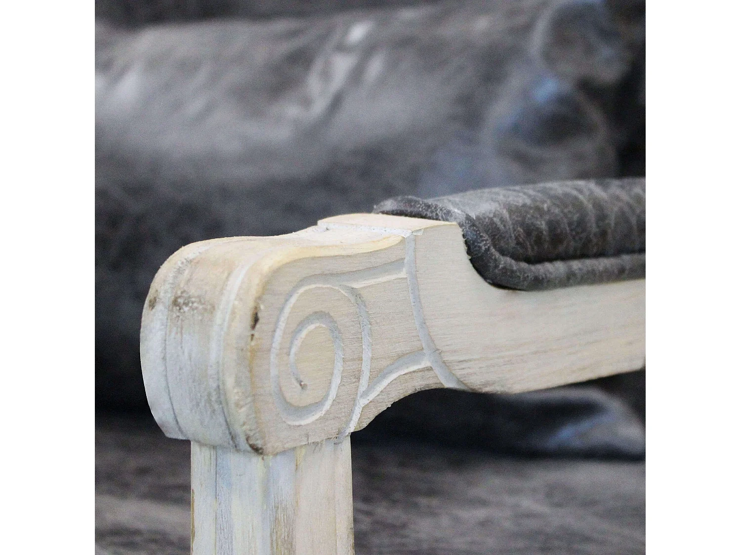 MilaniHome.it - poltrona vintage in ecopelle di design moderno vintage cm 64x72x92 hdi coloreGrigio scuro