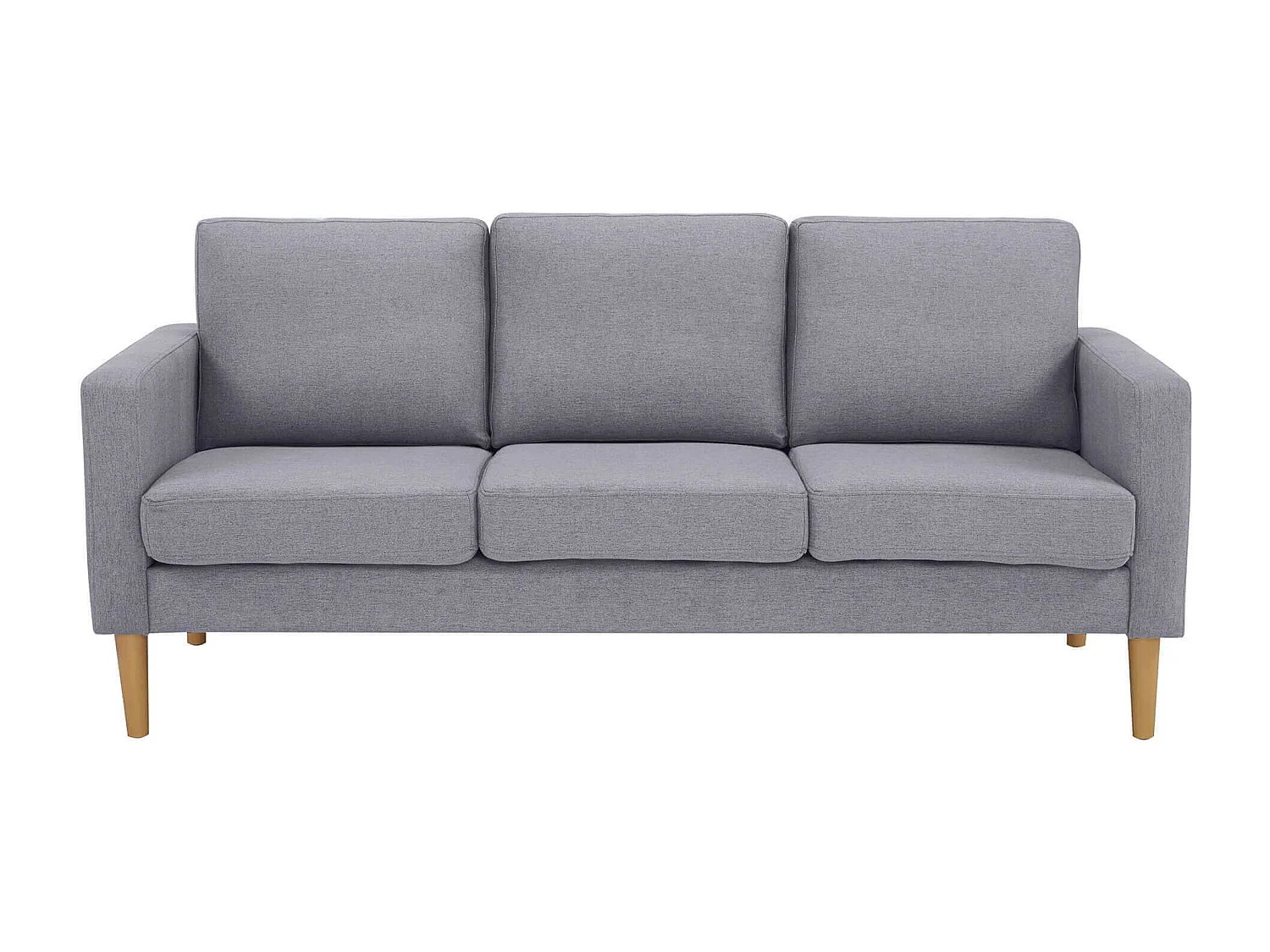 Divano in tessuto 3 posti colorato di design scandinavo moderno per interno casa salotto sala d'attesa ufficio