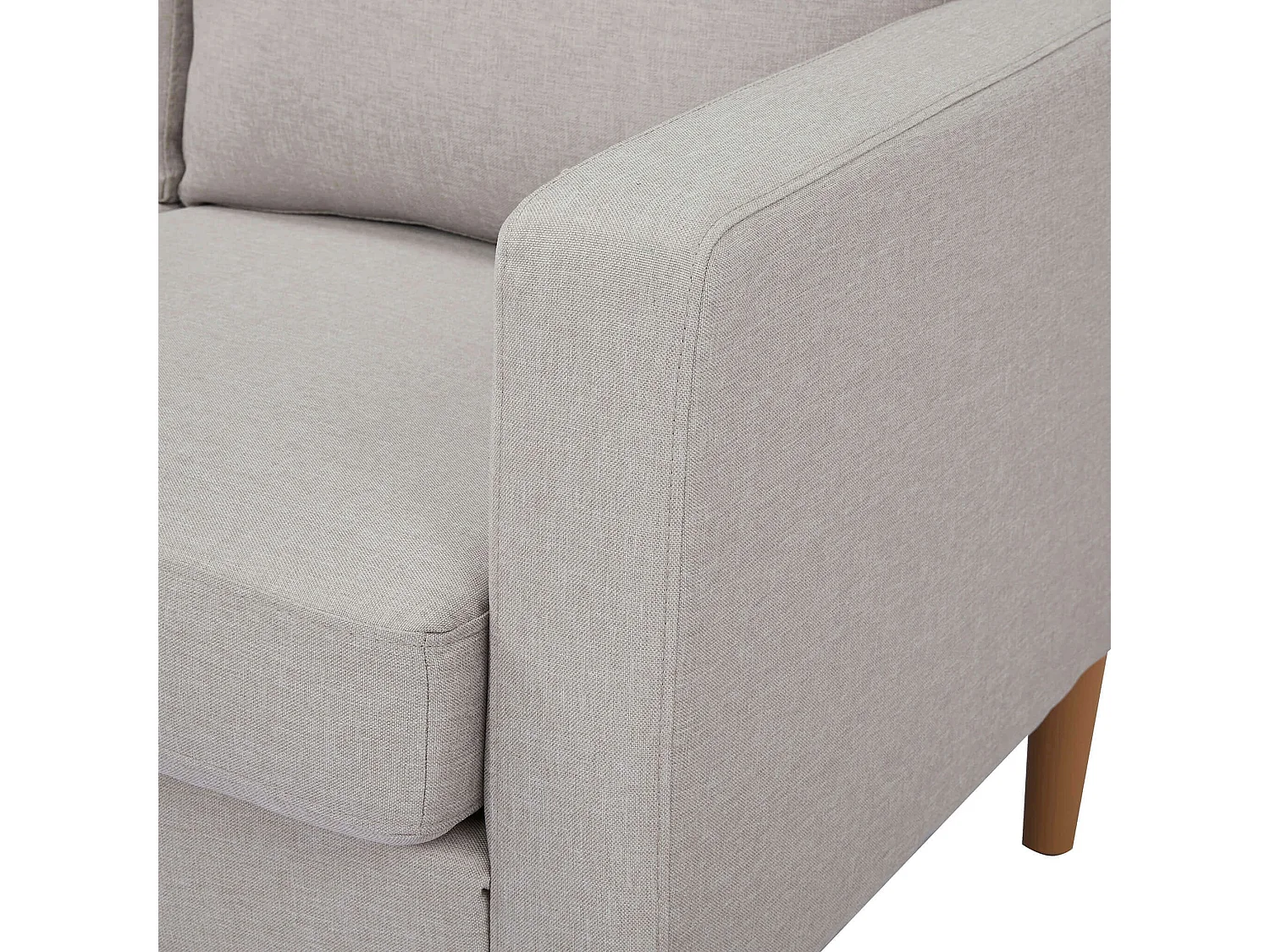 MilaniHome.it - Divano in tessuto 2 posti colorato di design scandinavo moderno per interno casa salotto sala d'attesa ufficiodi coloreBeige