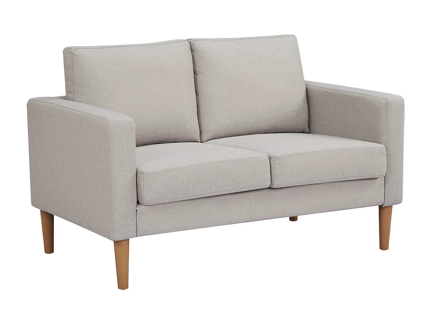 MilaniHome.it - Divano in tessuto 2 posti colorato di design scandinavo moderno per interno casa salotto sala d'attesa ufficiodi coloreBeige