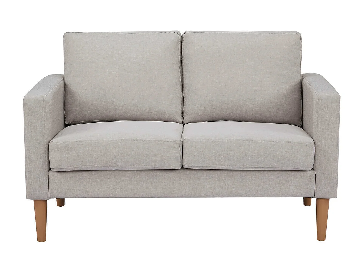 MilaniHome.it - Divano in tessuto 2 posti colorato di design scandinavo moderno per interno casa salotto sala d'attesa ufficiodi coloreBeige