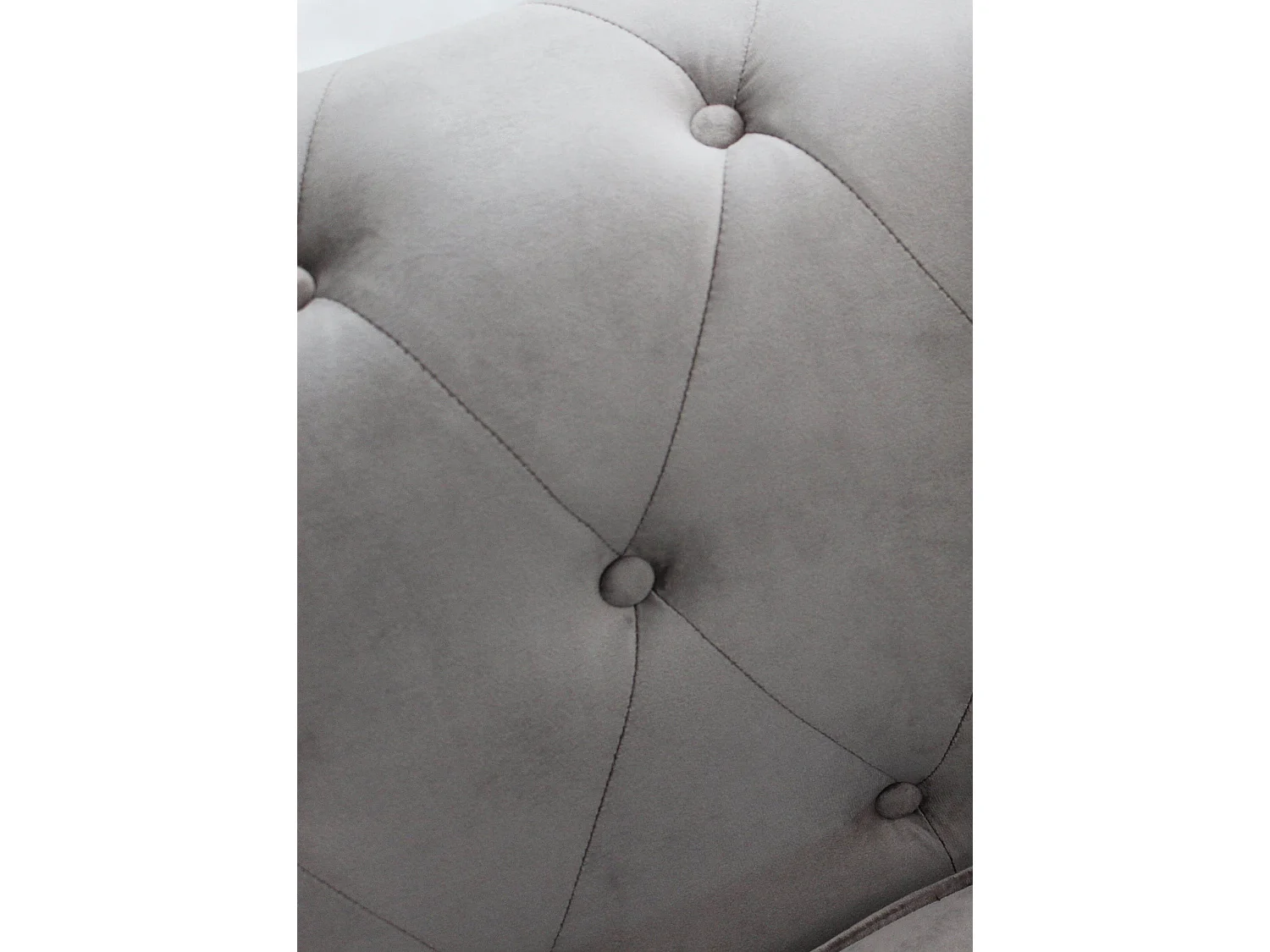 MilaniHome.it - divano vintage in ecopelle 3 posti cm 197x74x82 h di design inglese per salotto modernodi coloreGrigio