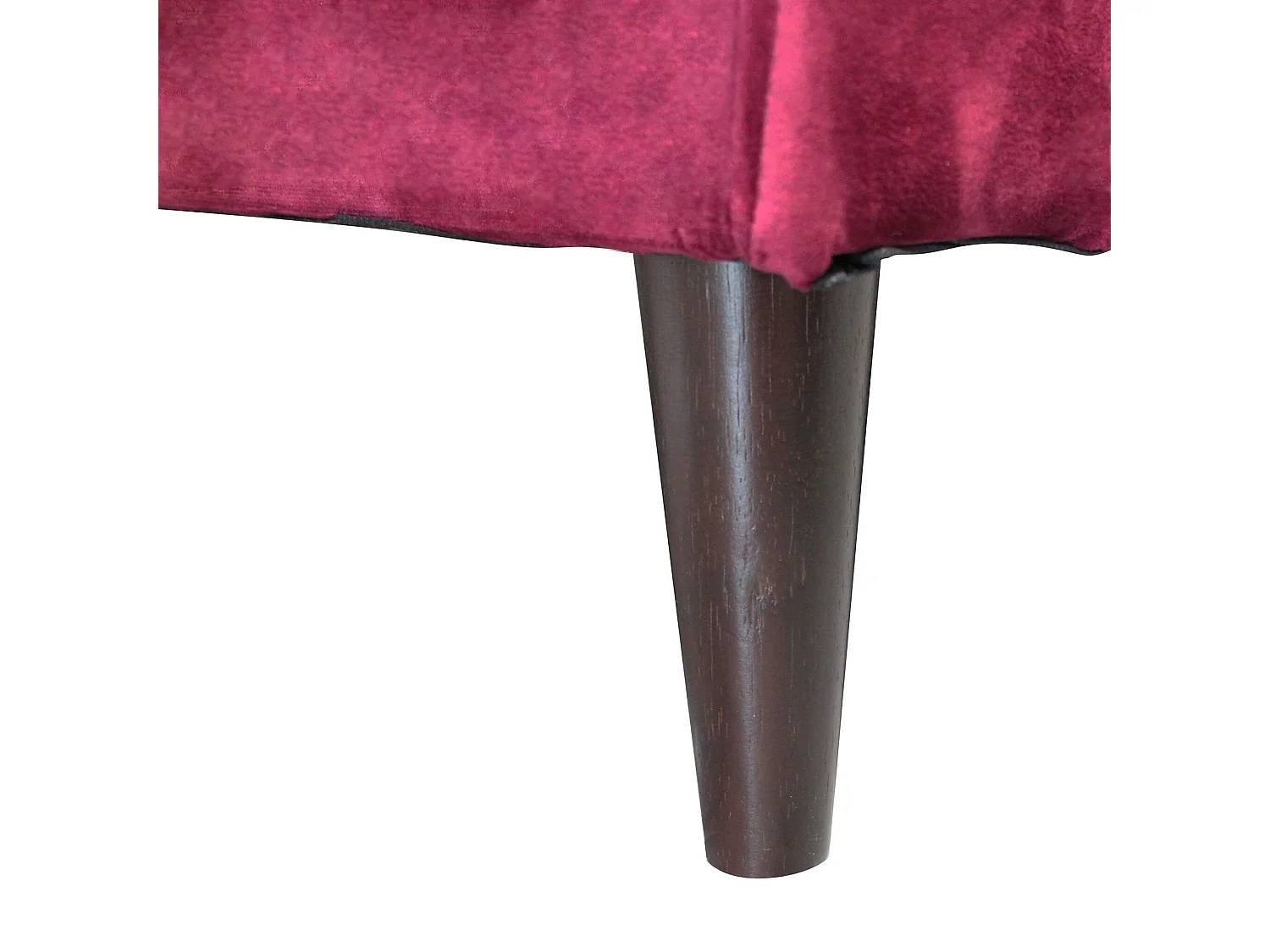 MilaniHome.it - Divano in velluto 3 posti per salotto soogiorno sala d'attesa 196x81x89 hdi coloreRosso