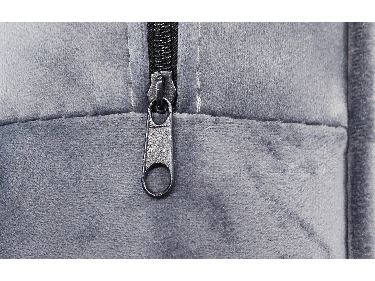 MilaniHome.it - Divano in velluto 3 posti per salotto soogiorno sala d'attesa 196x81x89 hdi coloreGrigio chiaro