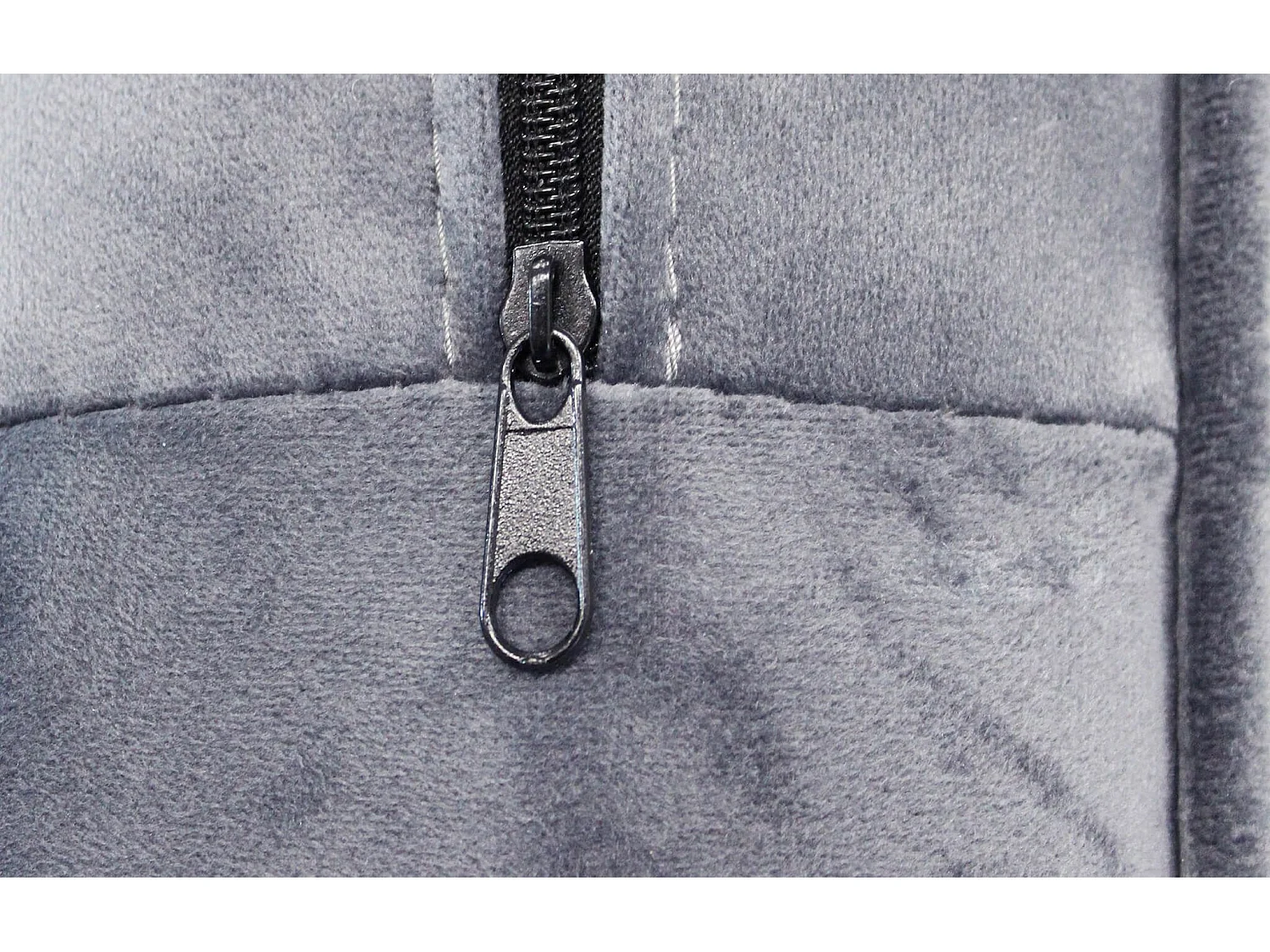 MilaniHome.it - Divano in velluto 3 posti per salotto soogiorno sala d'attesa 196x81x89 hdi coloreGrigio chiaro