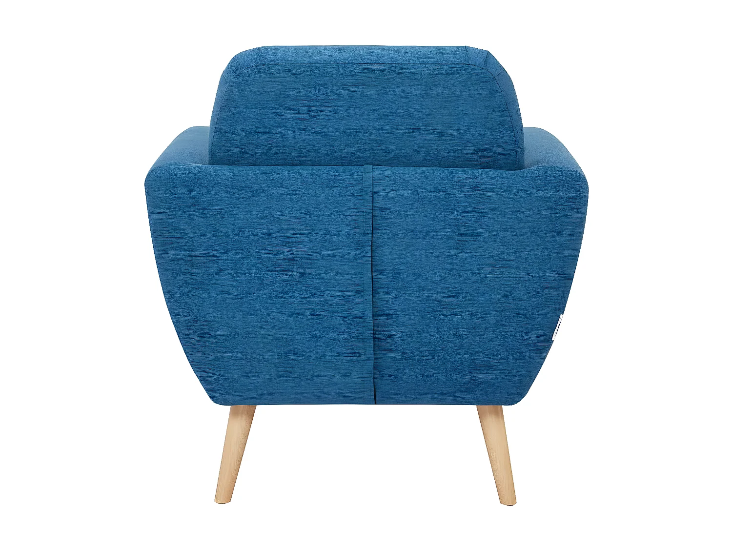 MilaniHome.it - Poltrona Da Salotto Soggiorno, Stile Moderno Di Design Contemporaneo In Tessuto Con Bottoni Colore Blu, Cm 84x79x86 Hdi coloreBlu
