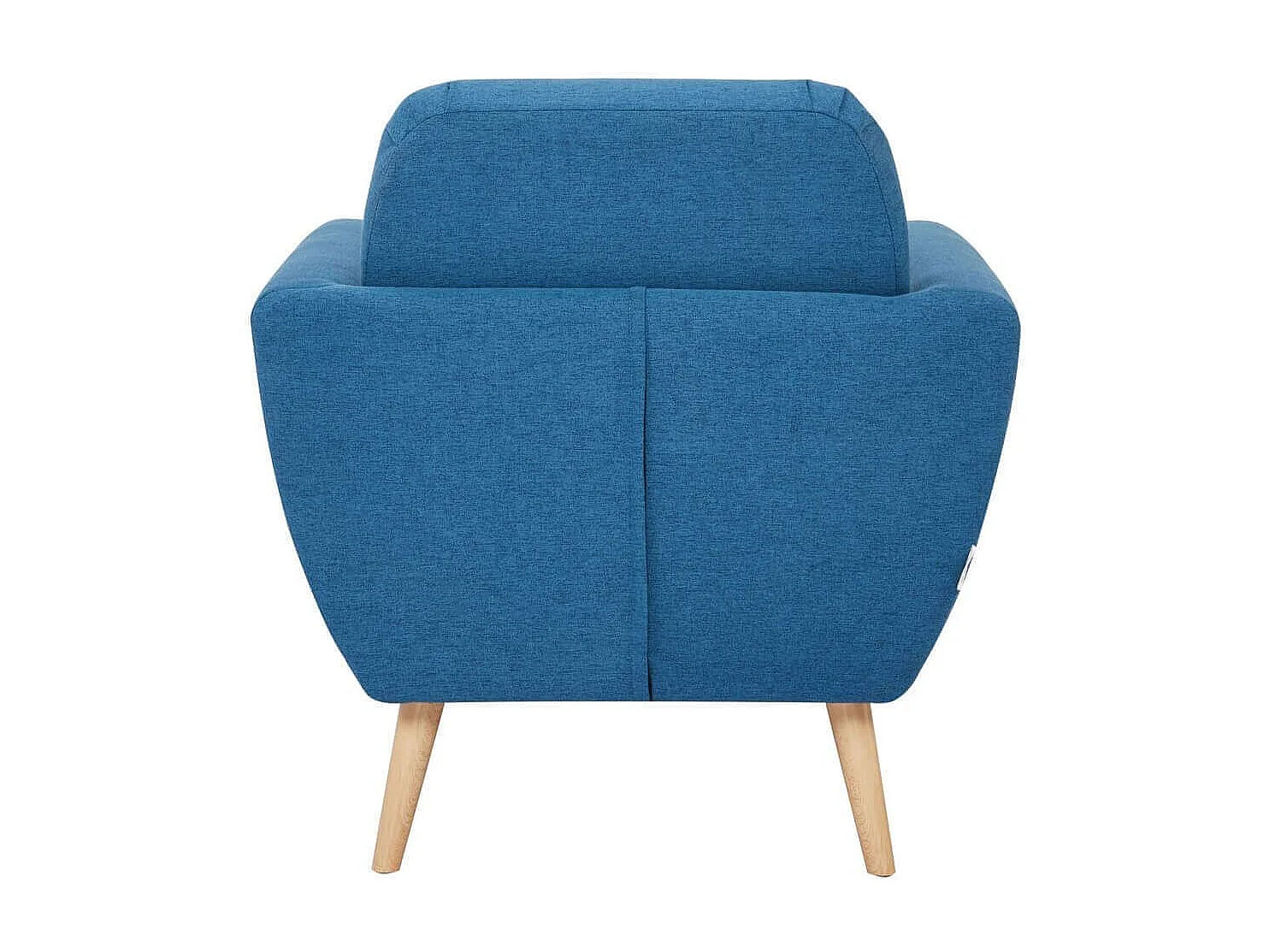 MilaniHome.it - Poltrona Da Salotto Soggiorno, Stile Moderno Di Design Contemporaneo In Tessuto Con Bottoni Colore Blu, Cm 84x79x86 Hdi coloreBlu