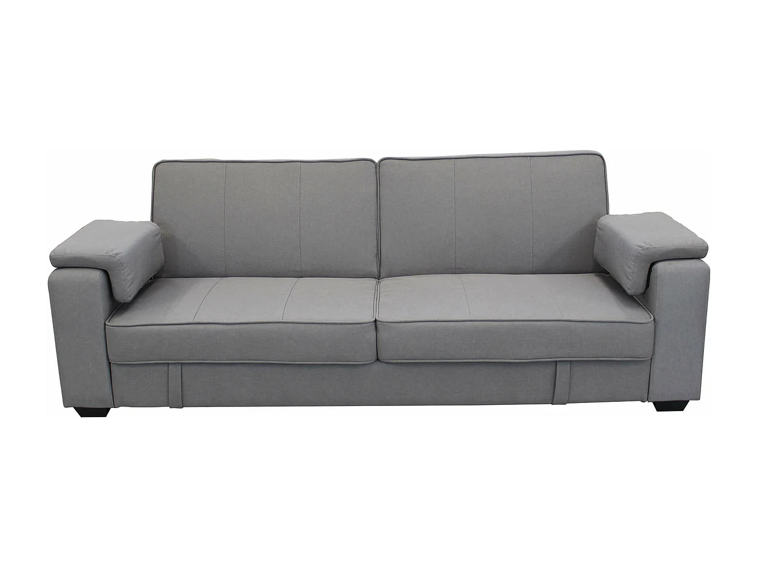 MilaniHome.it - divano letto 3 posti ergonomico per il soggiorno trasormabile in lettodi coloreGrigio chiaro