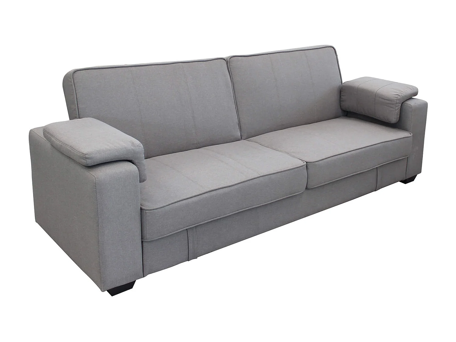 MilaniHome.it - divano letto 3 posti ergonomico per il soggiorno trasormabile in lettodi coloreGrigio chiaro