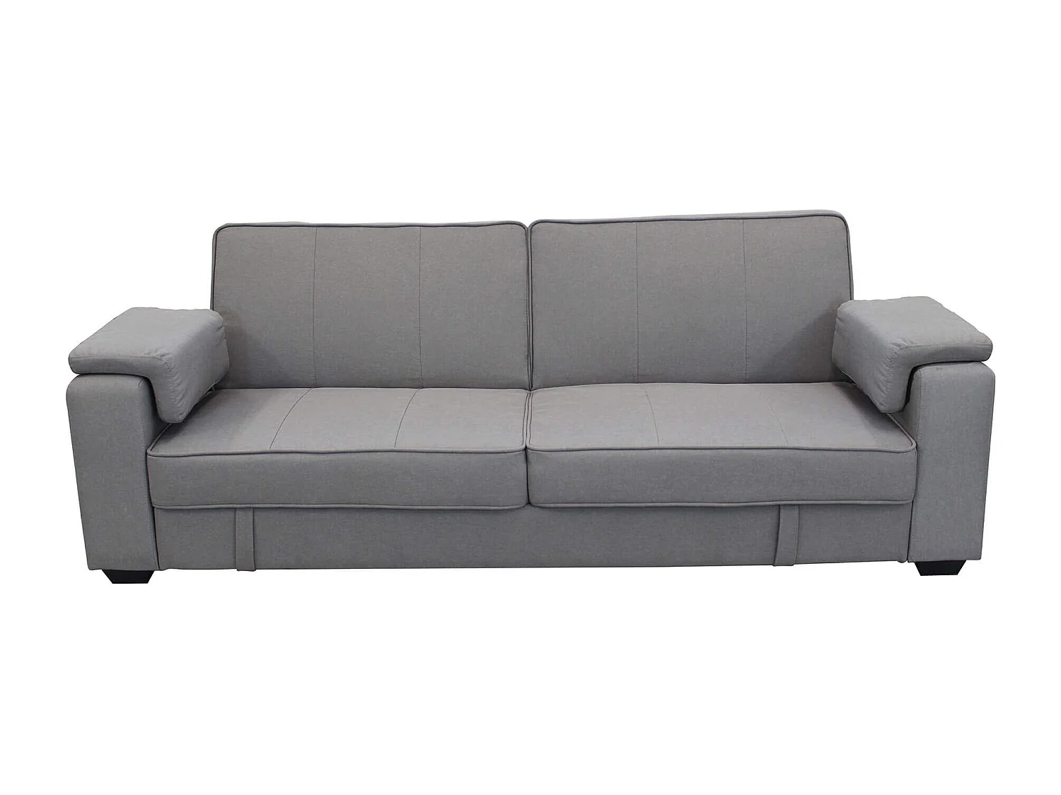 MilaniHome.it - divano letto 3 posti ergonomico per il soggiorno trasormabile in lettodi coloreGrigio chiaro