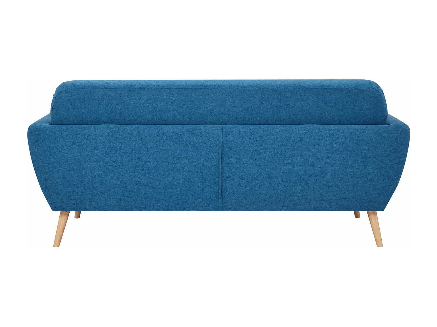 MilaniHome.it - Divano 3 Posti Blu Melange Stile Moderno Di Design Contemporaneo Con Bottoni Per Salotto Casa Hotel, Stile Moderno, , 193x79x86 Hdi coloreBlu
