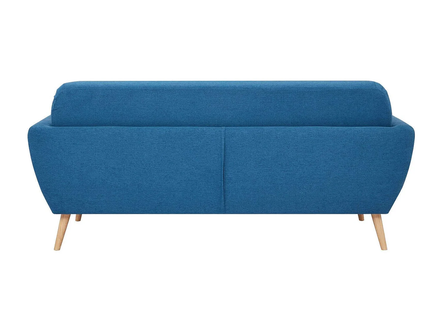 MilaniHome.it - Divano 3 Posti Blu Melange Stile Moderno Di Design Contemporaneo Con Bottoni Per Salotto Casa Hotel, Stile Moderno, , 193x79x86 Hdi coloreBlu
