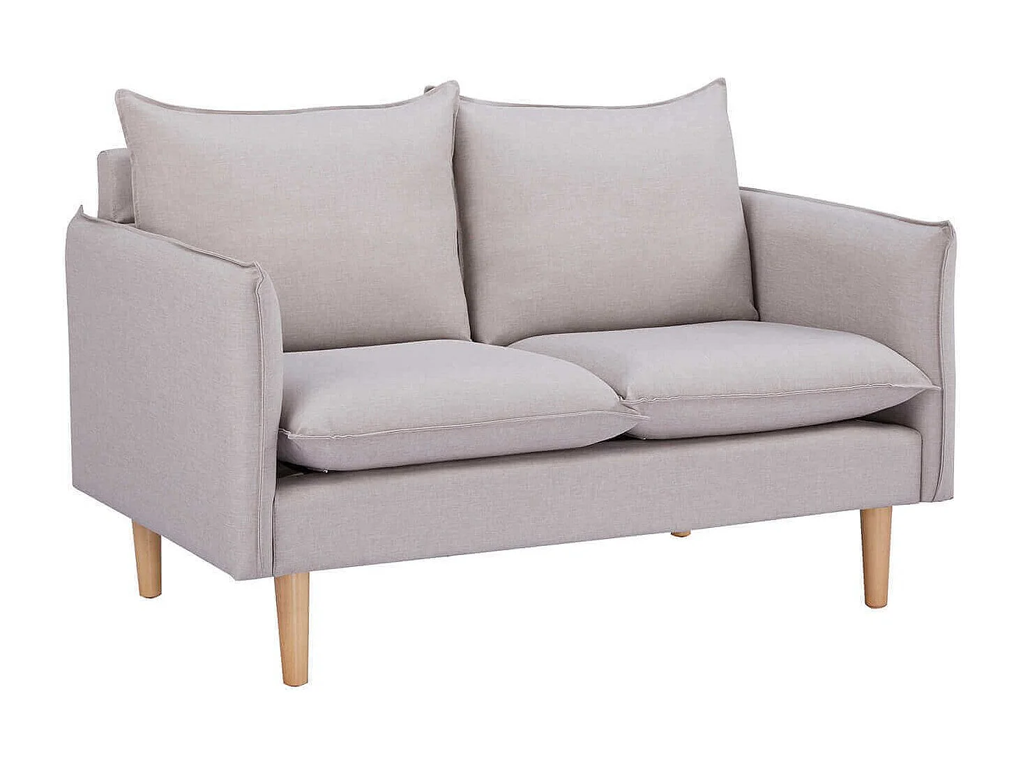 MilaniHome.it - divano 2 posti stile nordico scandinavo 130x84x51 hdi coloreBeige