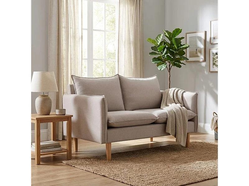 MilaniHome.it - divano 2 posti stile nordico scandinavo 130x84x51 hdi coloreBeige