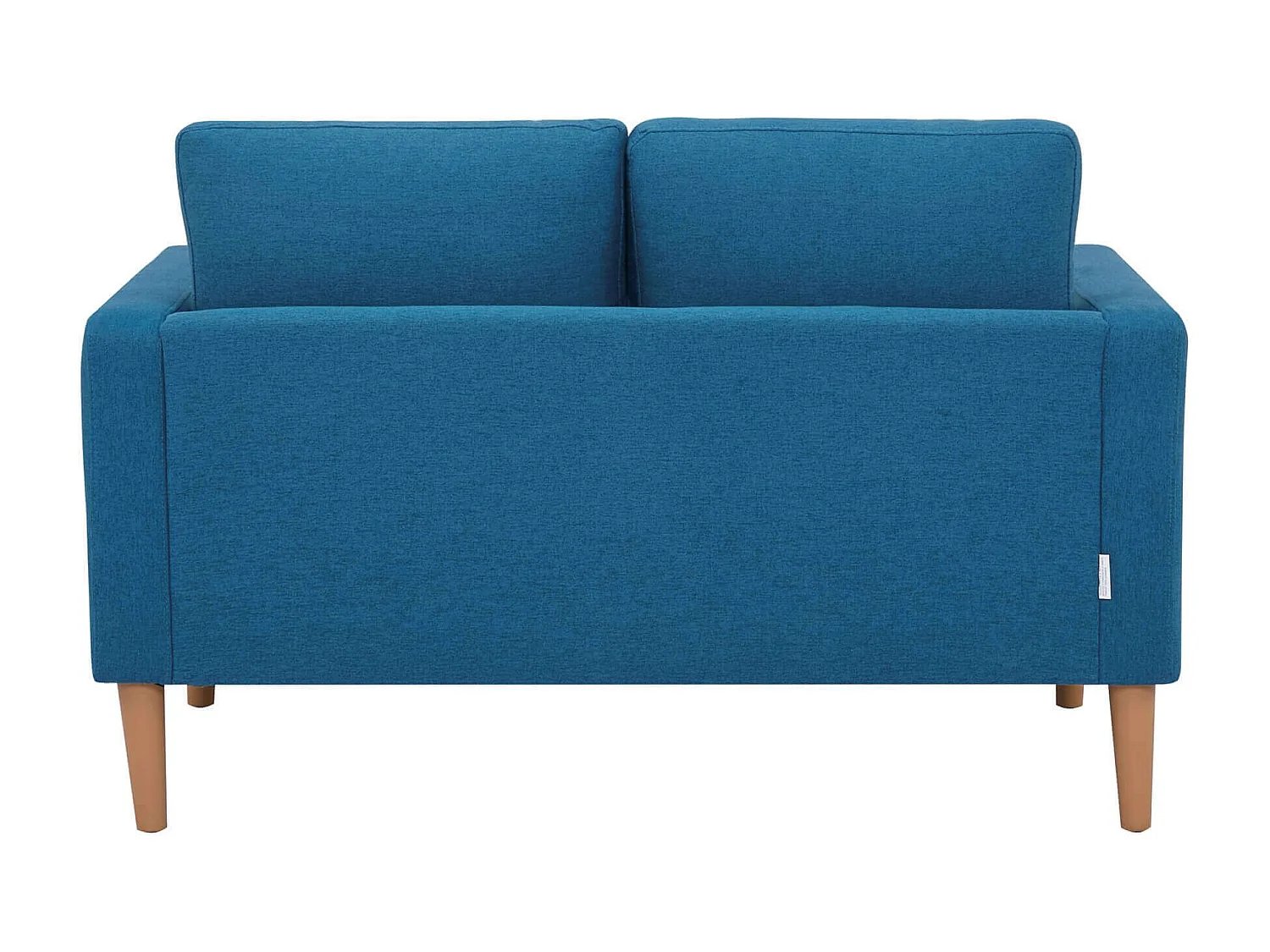 MilaniHome.it - Divano in tessuto 2 posti colorato di design scandinavo moderno per interno casa salotto sala d'attesa ufficiodi coloreBlu