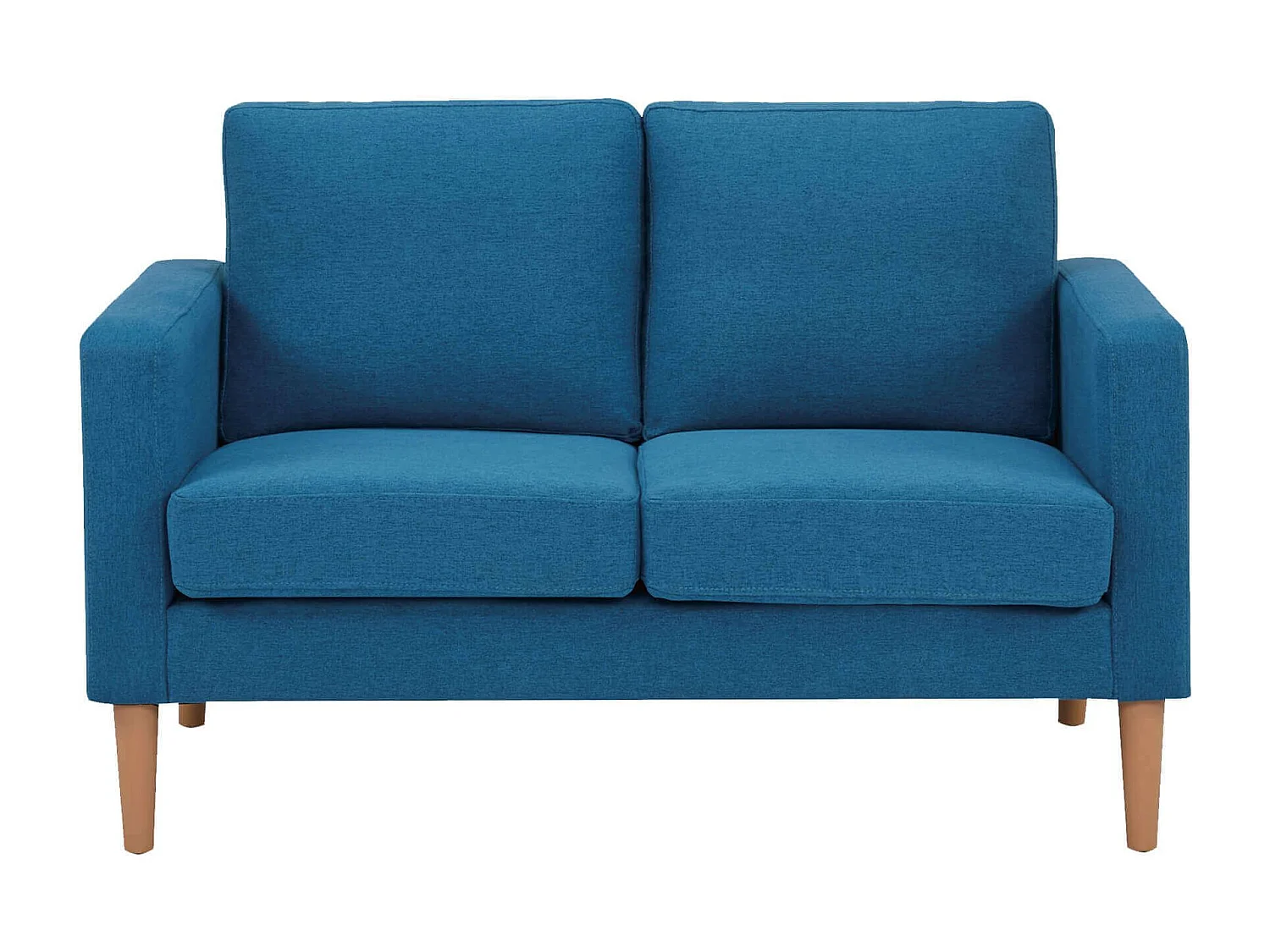 MilaniHome.it - Divano in tessuto 2 posti colorato di design scandinavo moderno per interno casa salotto sala d'attesa ufficiodi coloreBlu