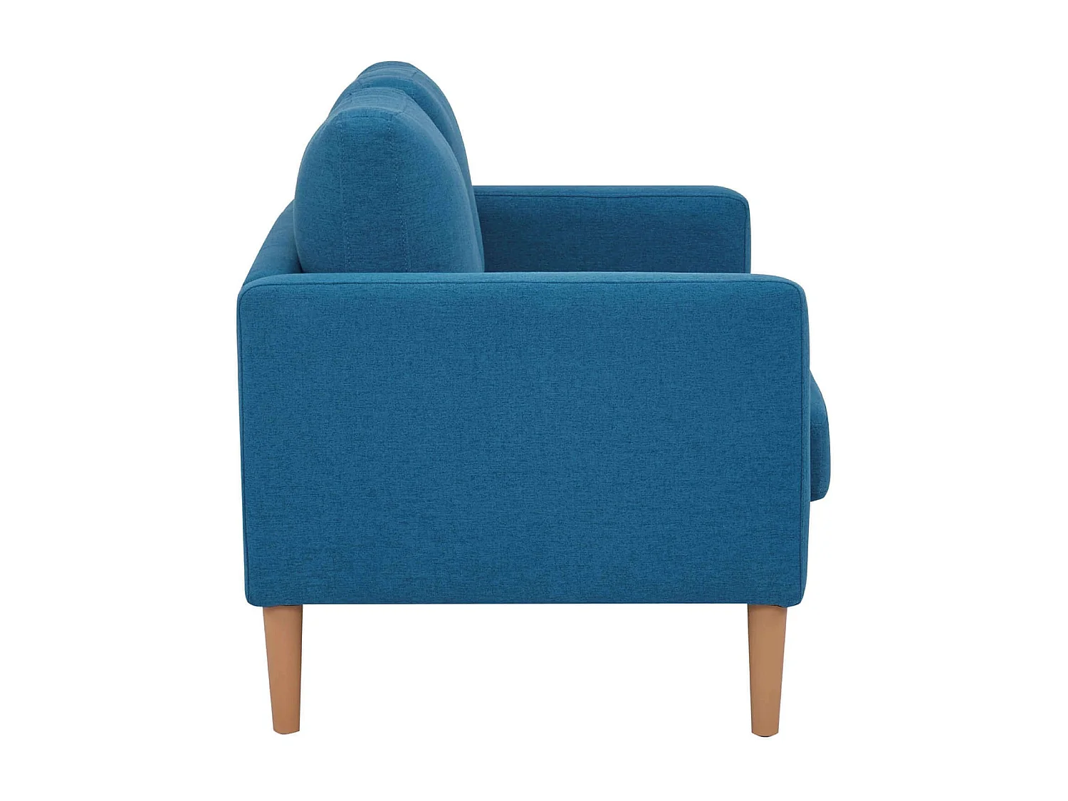 MilaniHome.it - Divano in tessuto 2 posti colorato di design scandinavo moderno per interno casa salotto sala d'attesa ufficiodi coloreBlu