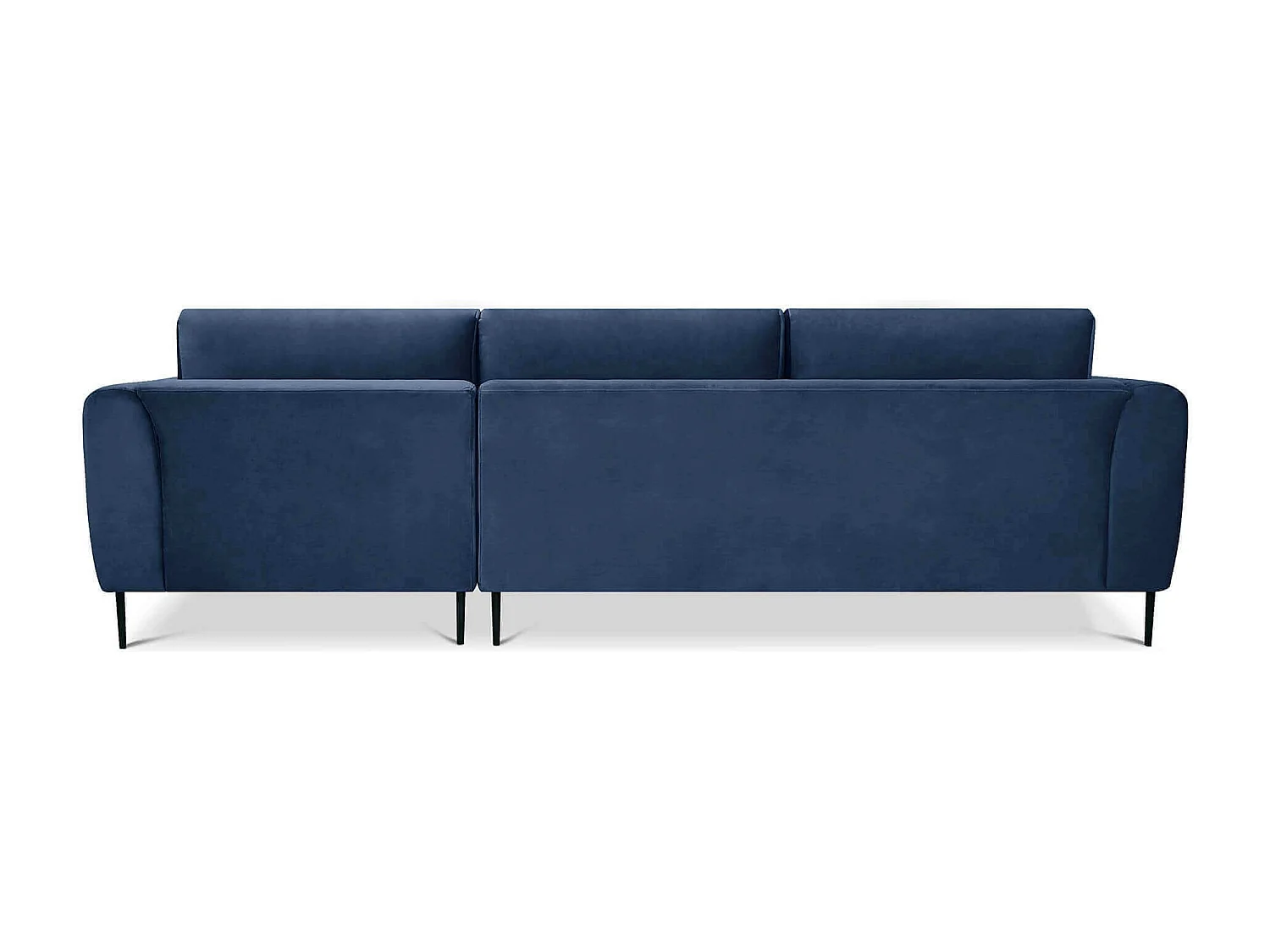 MilaniHome.it - divano 3 posti con penisola di design moderno cm 180x97x85hdi coloreBlu