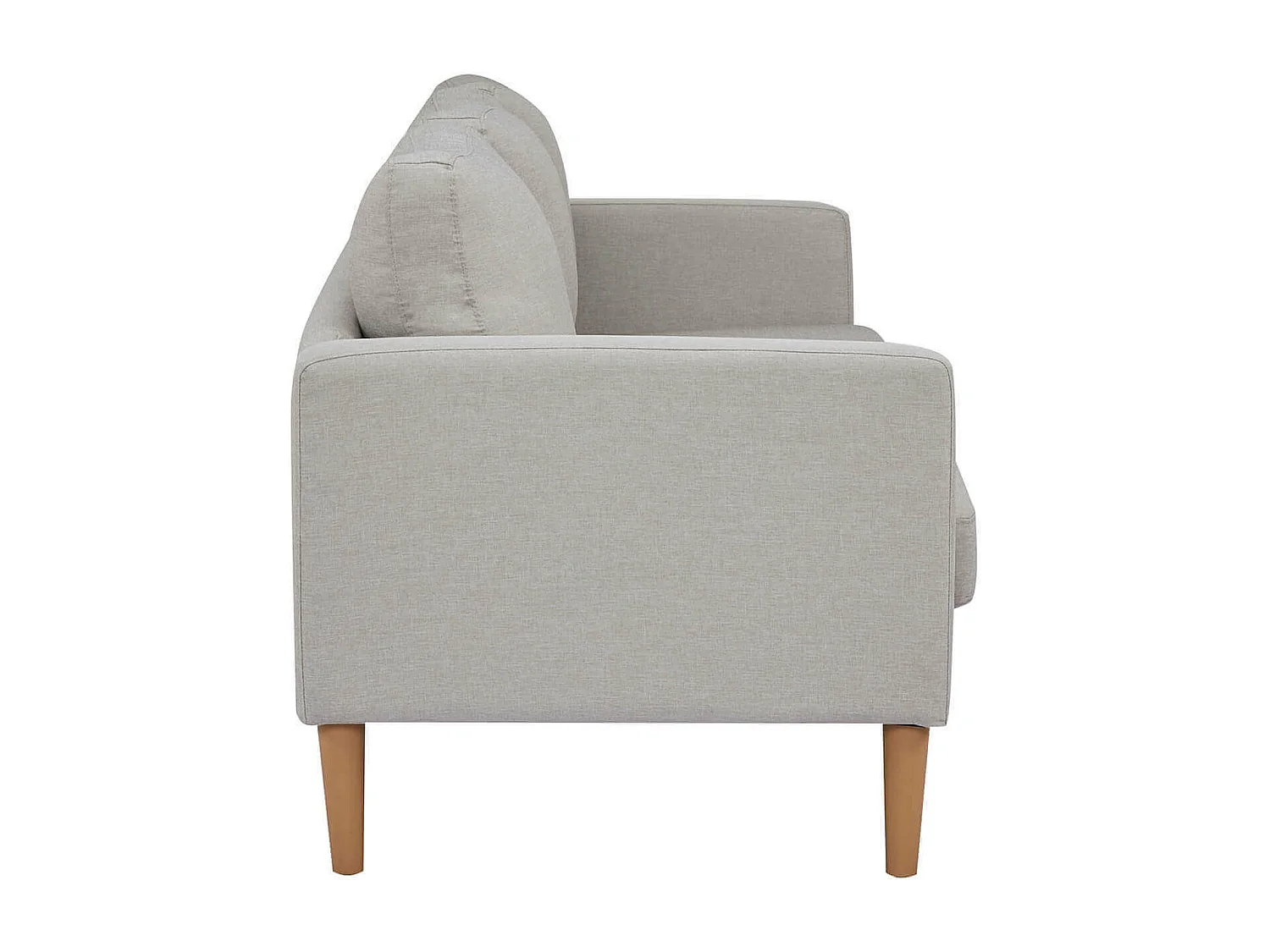 MilaniHome.it - Divano in tessuto 3 posti colorato di design scandinavo moderno per interno casa salotto sala d'attesa ufficiodi coloreBeige