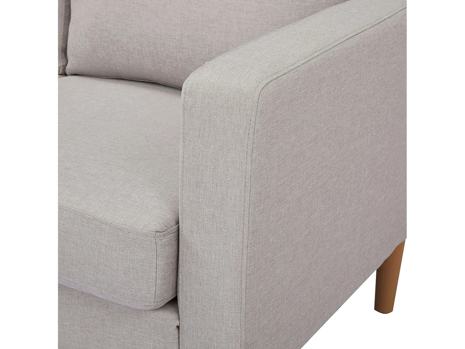 MilaniHome.it - Divano in tessuto 3 posti colorato di design scandinavo moderno per interno casa salotto sala d'attesa ufficiodi coloreBeige