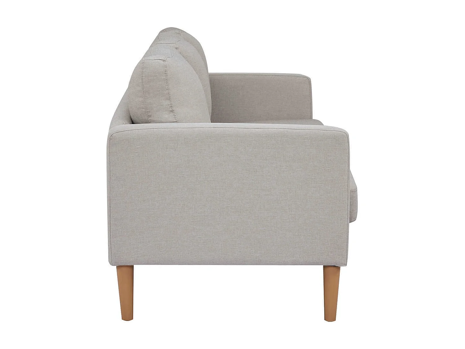 MilaniHome.it - Divano in tessuto 3 posti colorato di design scandinavo moderno per interno casa salotto sala d'attesa ufficiodi coloreBeige