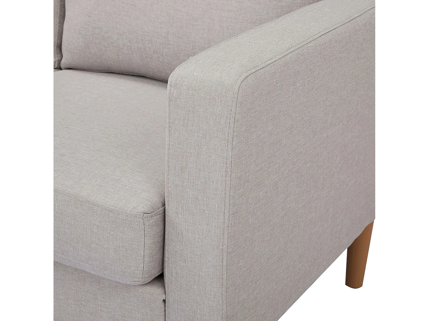 MilaniHome.it - Divano in tessuto 3 posti colorato di design scandinavo moderno per interno casa salotto sala d'attesa ufficiodi coloreBeige