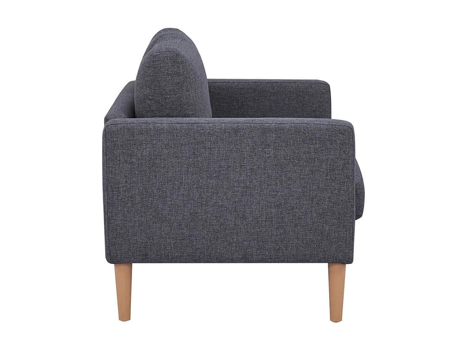 MilaniHome.it - Divano in tessuto 2 posti colorato di design scandinavo moderno per interno casa salotto sala d'attesa ufficiodi coloreGrigio scuro