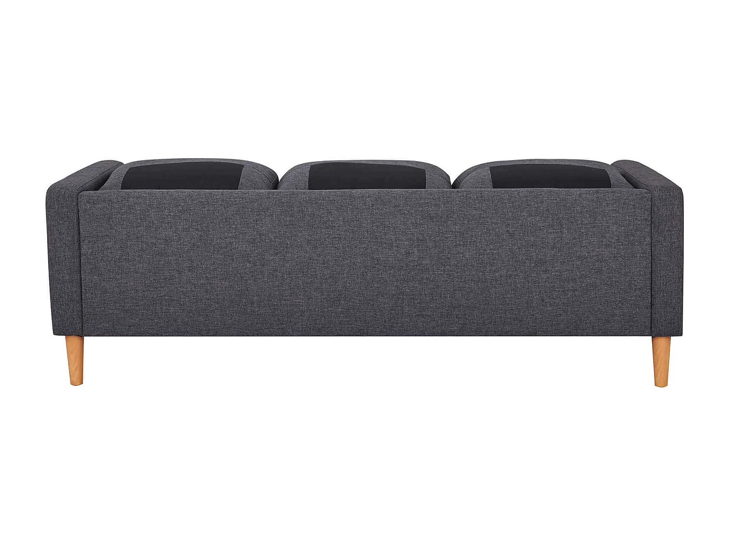 MilaniHome.it - Divano in tessuto 3 posti colorato di design scandinavo moderno per interno casa salotto sala d'attesa ufficiodi coloreGrigio scuro