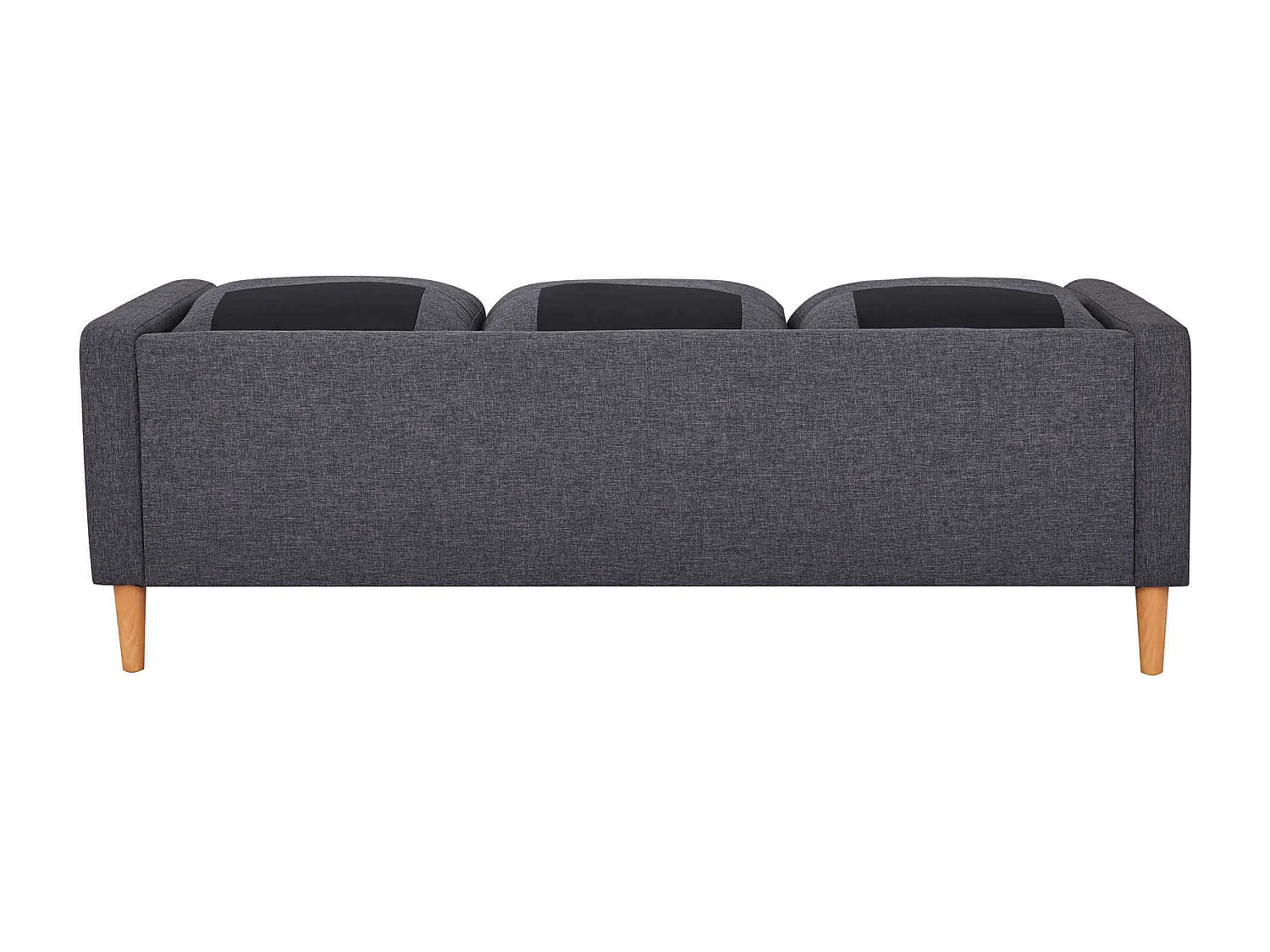 MilaniHome.it - Divano in tessuto 3 posti colorato di design scandinavo moderno per interno casa salotto sala d'attesa ufficiodi coloreGrigio scuro