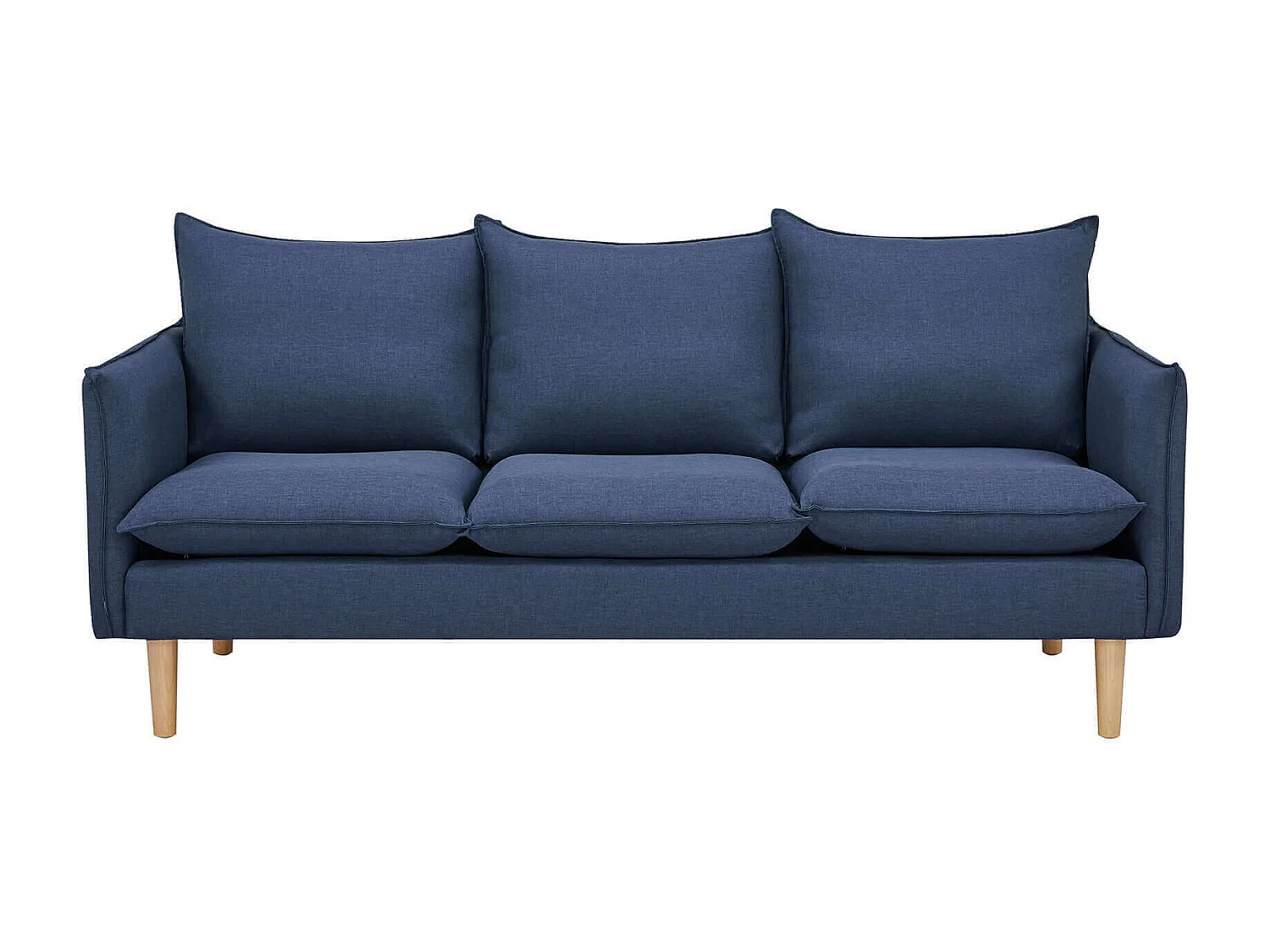 MilaniHome.it - divano 3 posti stile nordico scandinavo 188x84x51 hdi coloreBlu