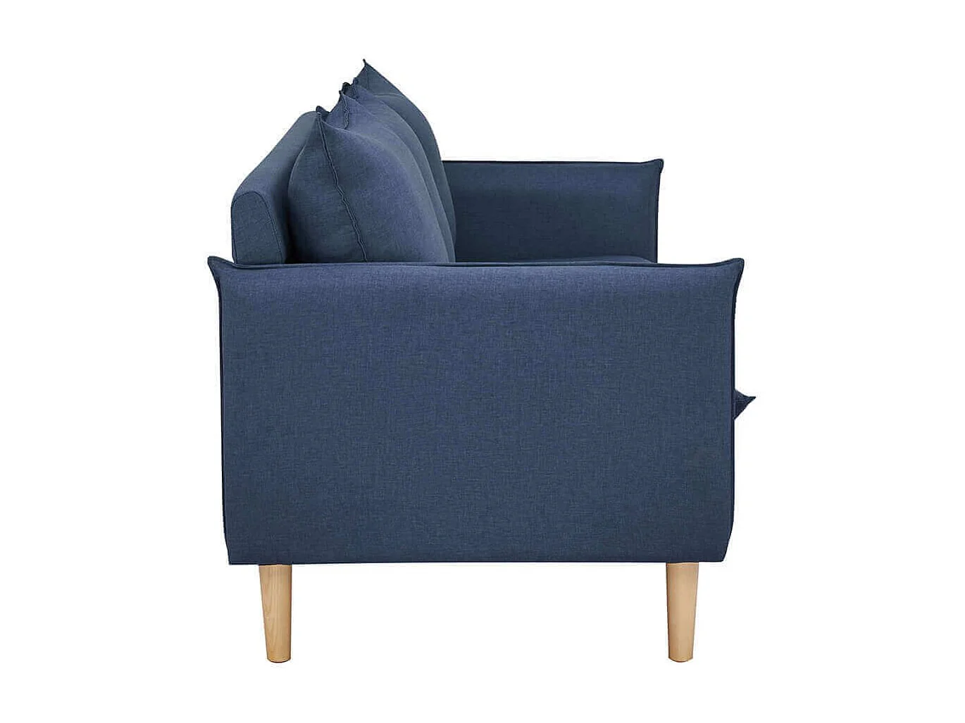 MilaniHome.it - divano 3 posti stile nordico scandinavo 188x84x51 hdi coloreBlu