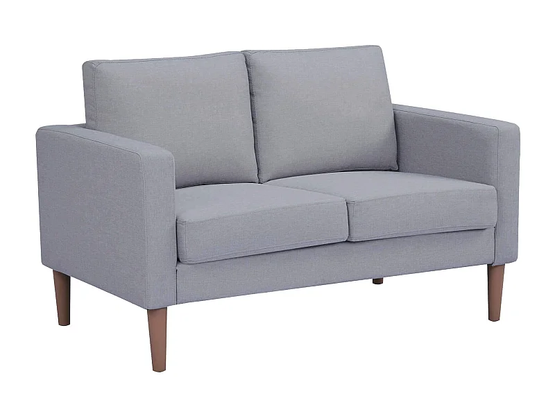 MilaniHome.it - Divano in tessuto 2 posti colorato di design scandinavo moderno per interno casa salotto sala d'attesa ufficiodi coloreGrigio chiaro