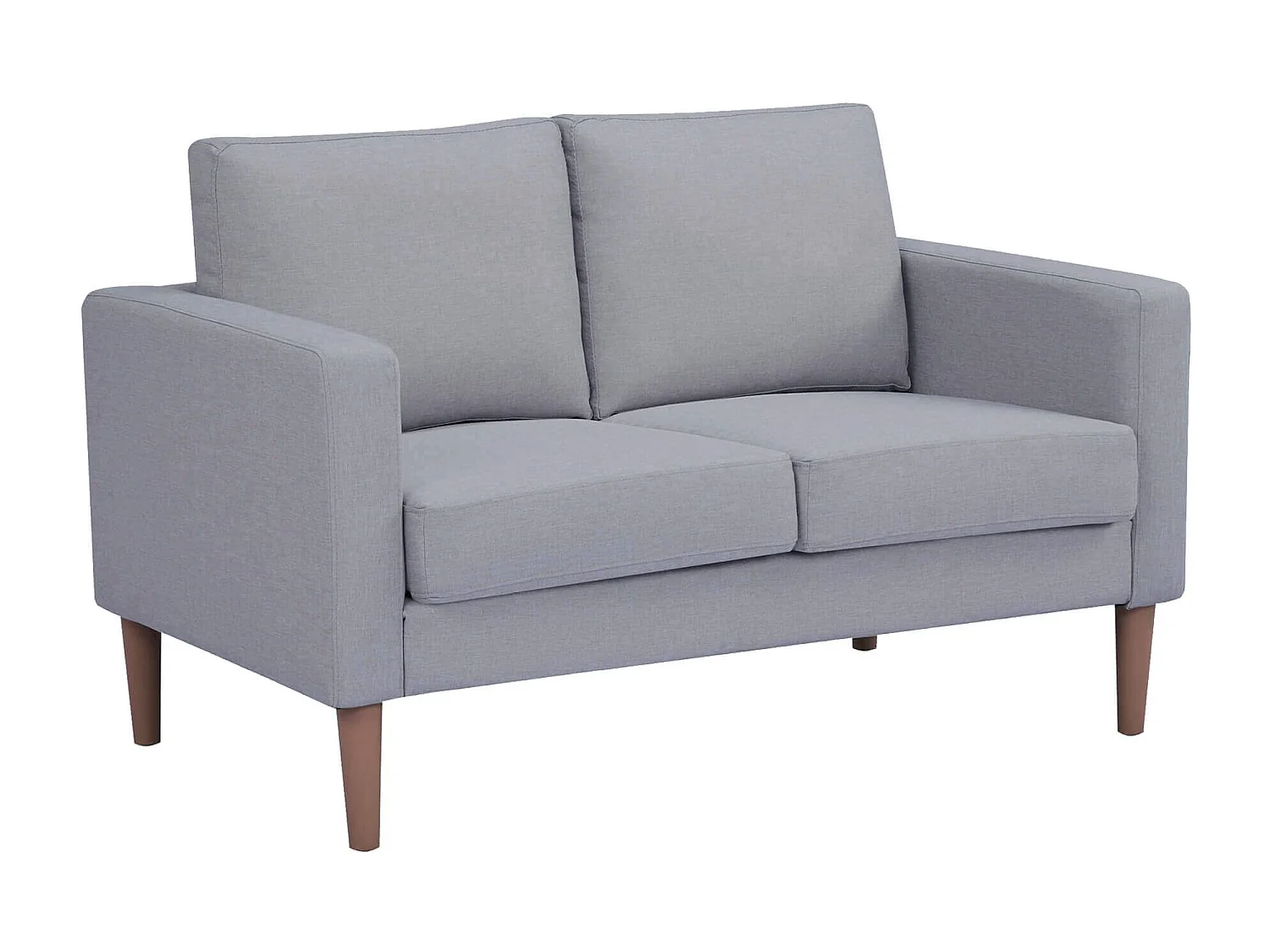 MilaniHome.it - Divano in tessuto 2 posti colorato di design scandinavo moderno per interno casa salotto sala d'attesa ufficiodi coloreGrigio chiaro