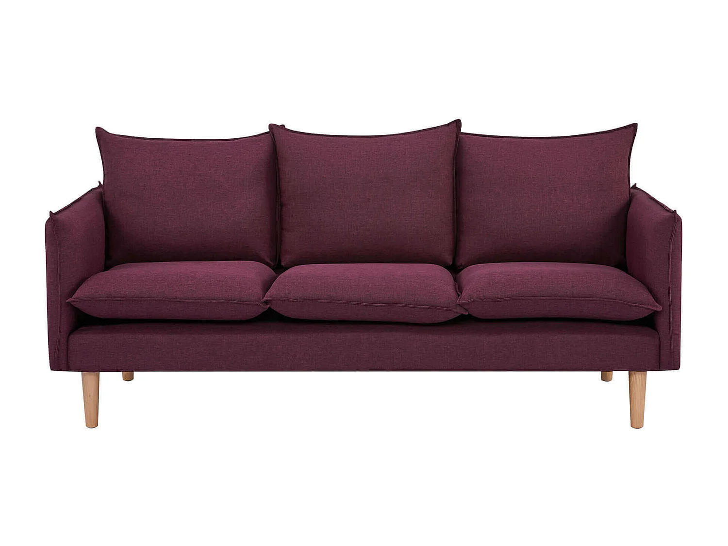 MilaniHome.it - divano 3 posti stile nordico scandinavo 188x84x51 hdi coloreViola