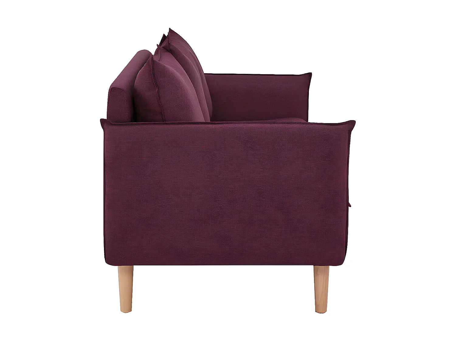 MilaniHome.it - divano 3 posti stile nordico scandinavo 188x84x51 hdi coloreViola