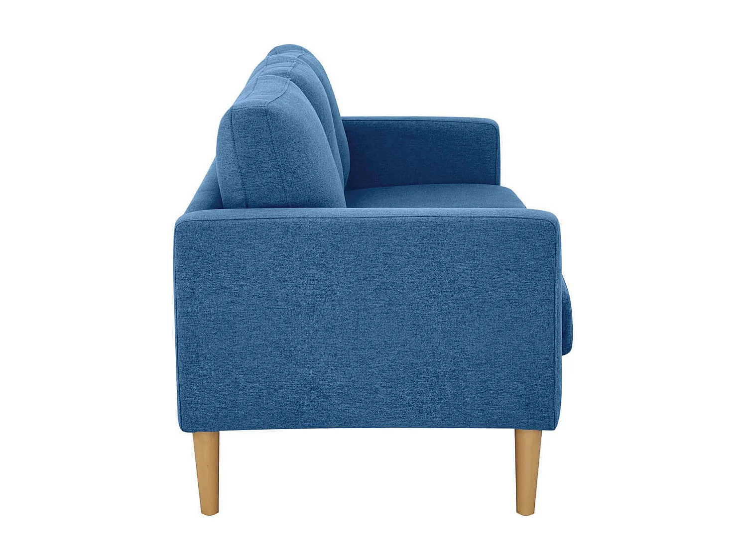 MilaniHome.it - Divano in tessuto 3 posti colorato di design scandinavo moderno per interno casa salotto sala d'attesa ufficiodi coloreBlu