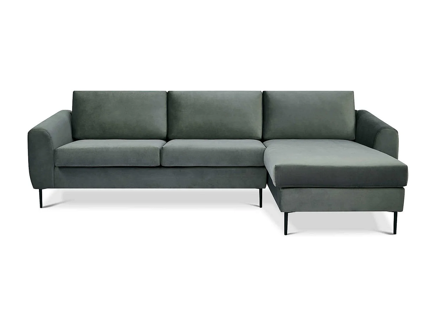 MilaniHome.it - divano 3 posti con penisola di design moderno cm 180x97x85hdi coloreGrigio