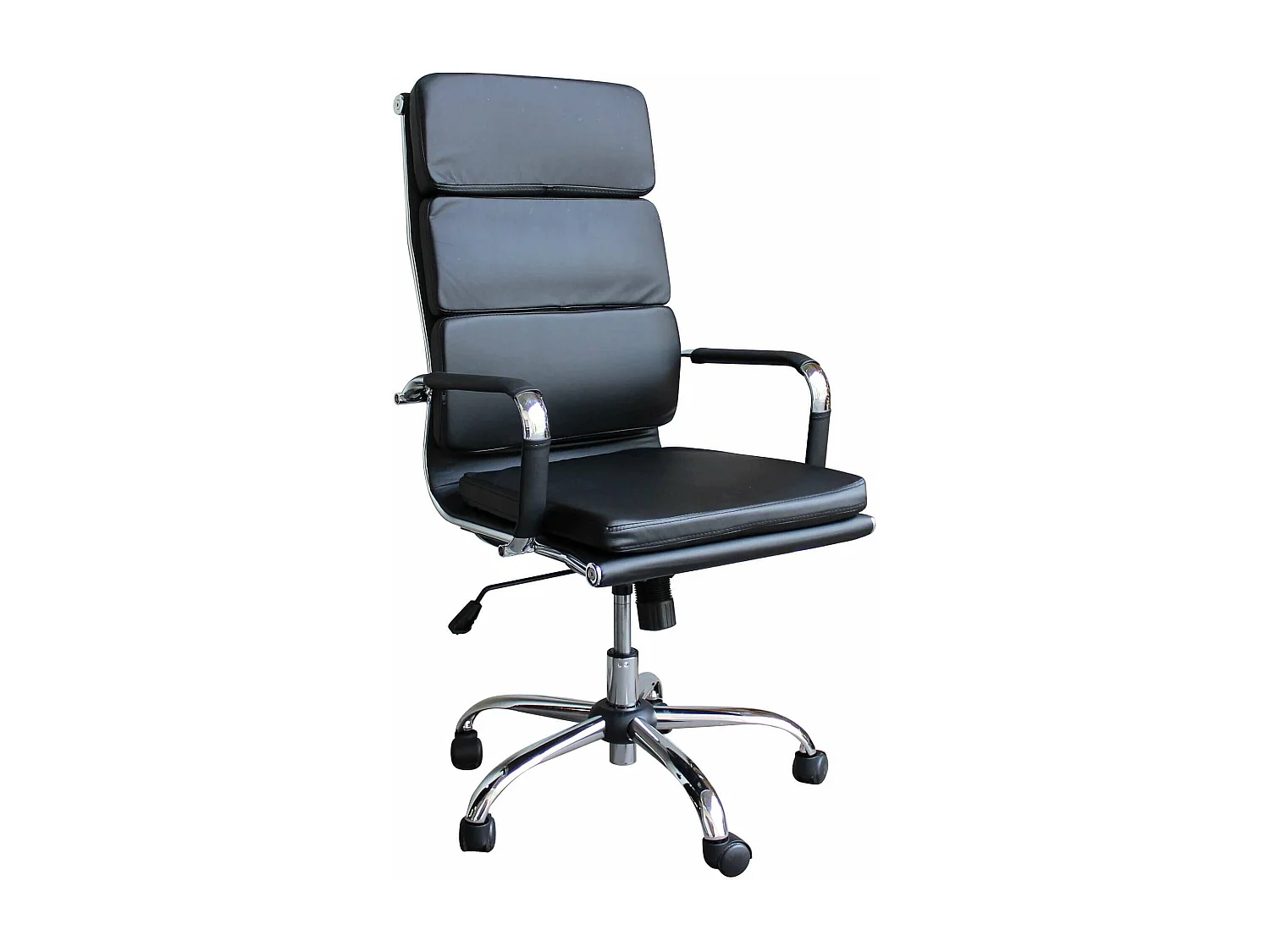 MilaniHome.it - poltrona da ufficio ergonomica con poggiatesta e supporto lombare sedia da lavoro girevole regolabiledi coloreNero