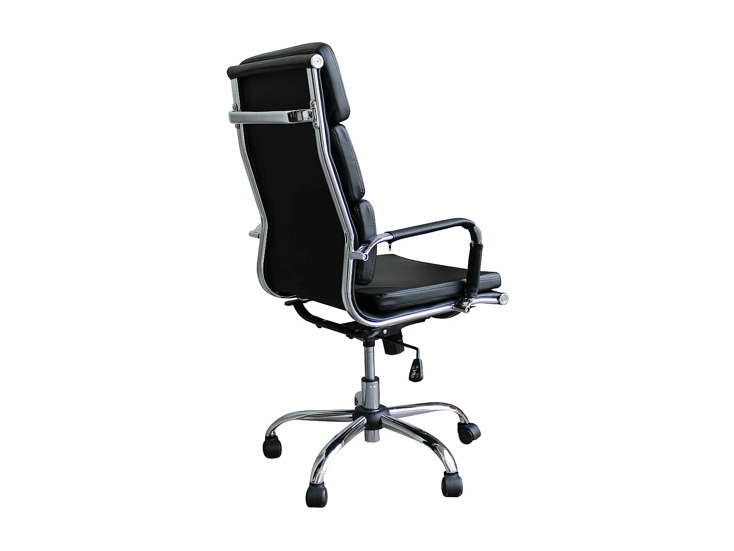 MilaniHome.it - poltrona da ufficio ergonomica con poggiatesta e supporto lombare sedia da lavoro girevole regolabiledi coloreNero