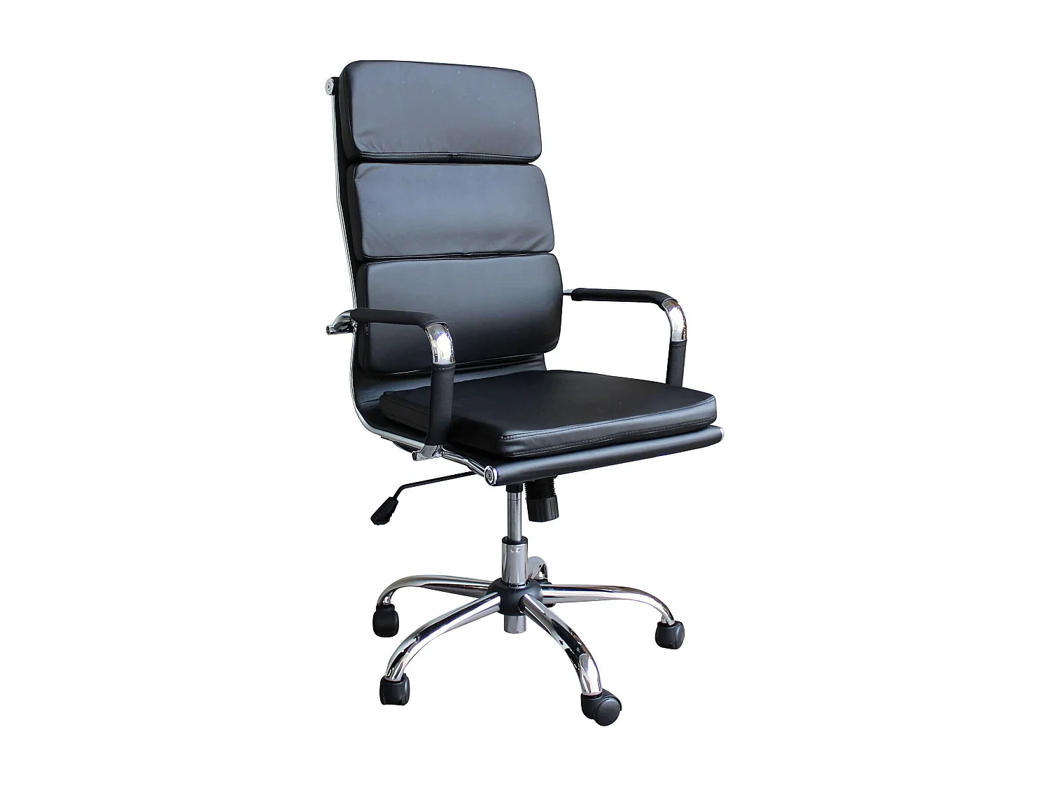 MilaniHome.it - poltrona da ufficio ergonomica con poggiatesta e supporto lombare sedia da lavoro girevole regolabiledi coloreNero