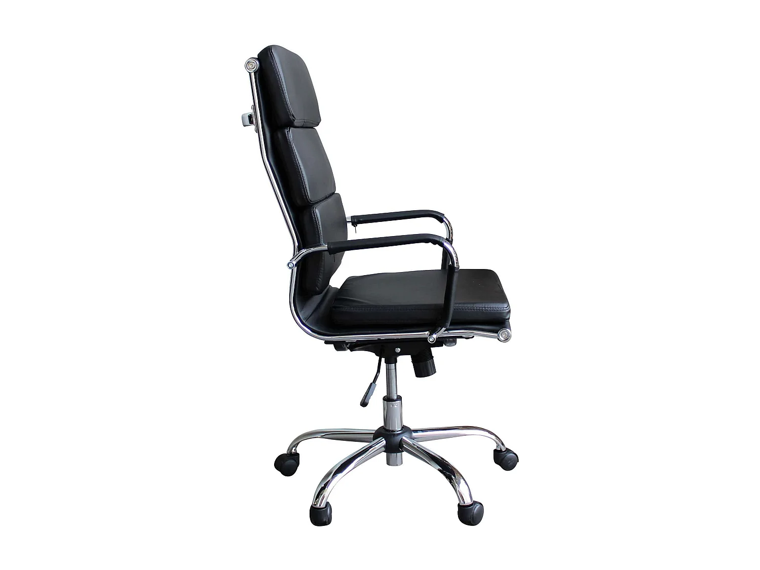 MilaniHome.it - poltrona da ufficio ergonomica con poggiatesta e supporto lombare sedia da lavoro girevole regolabiledi coloreNero