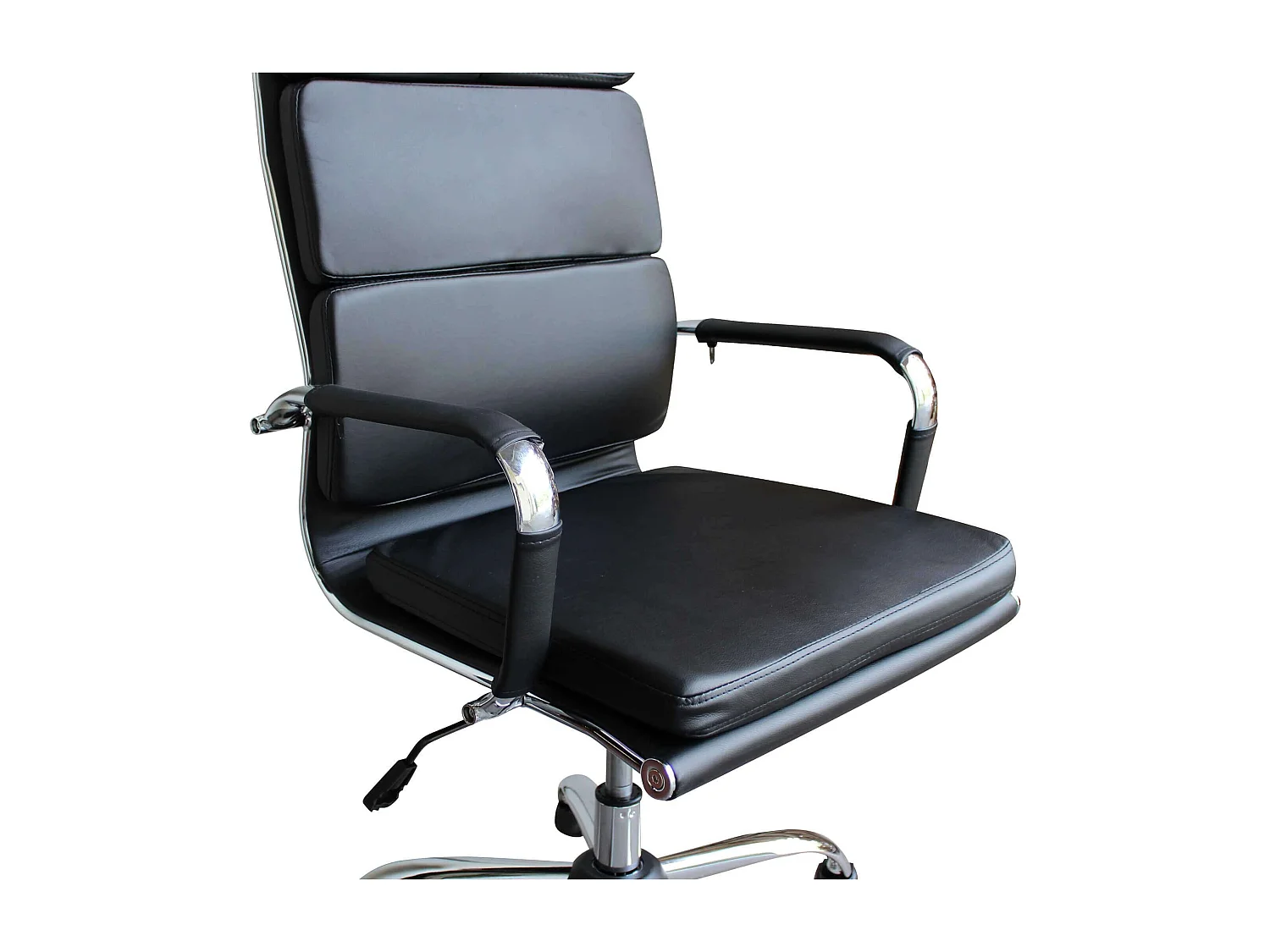 MilaniHome.it - poltrona da ufficio ergonomica con poggiatesta e supporto lombare sedia da lavoro girevole regolabiledi coloreNero