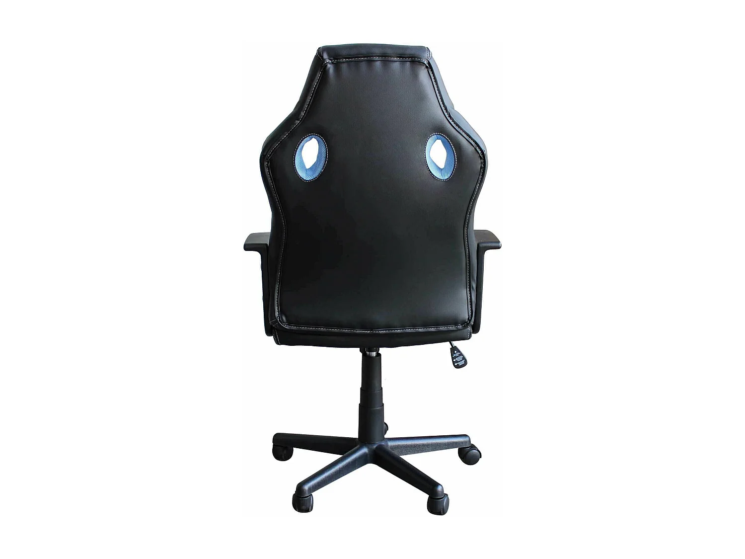 MilaniHome.it - poltrona da gaming ergonomica con poggiatesta e supporto lombare sedia da lavoro girevole regolabiledi coloreAzzurro