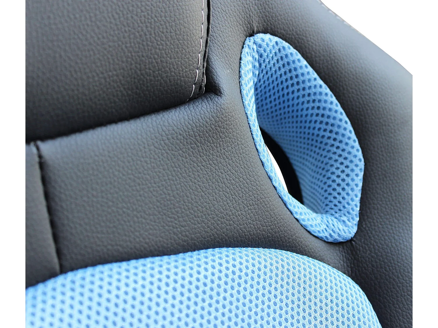 MilaniHome.it - poltrona da gaming ergonomica con poggiatesta e supporto lombare sedia da lavoro girevole regolabiledi coloreAzzurro