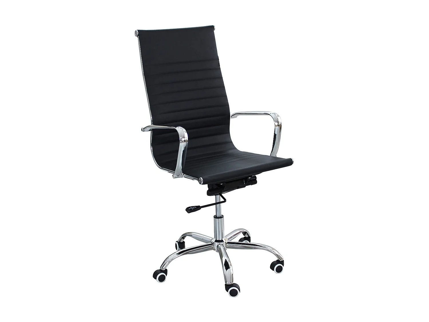 MilaniHome.it - sedia da ufficio ergonomica con poggiatesta e supporto lombare sedia da lavoro girevole regolabiledi coloreNero