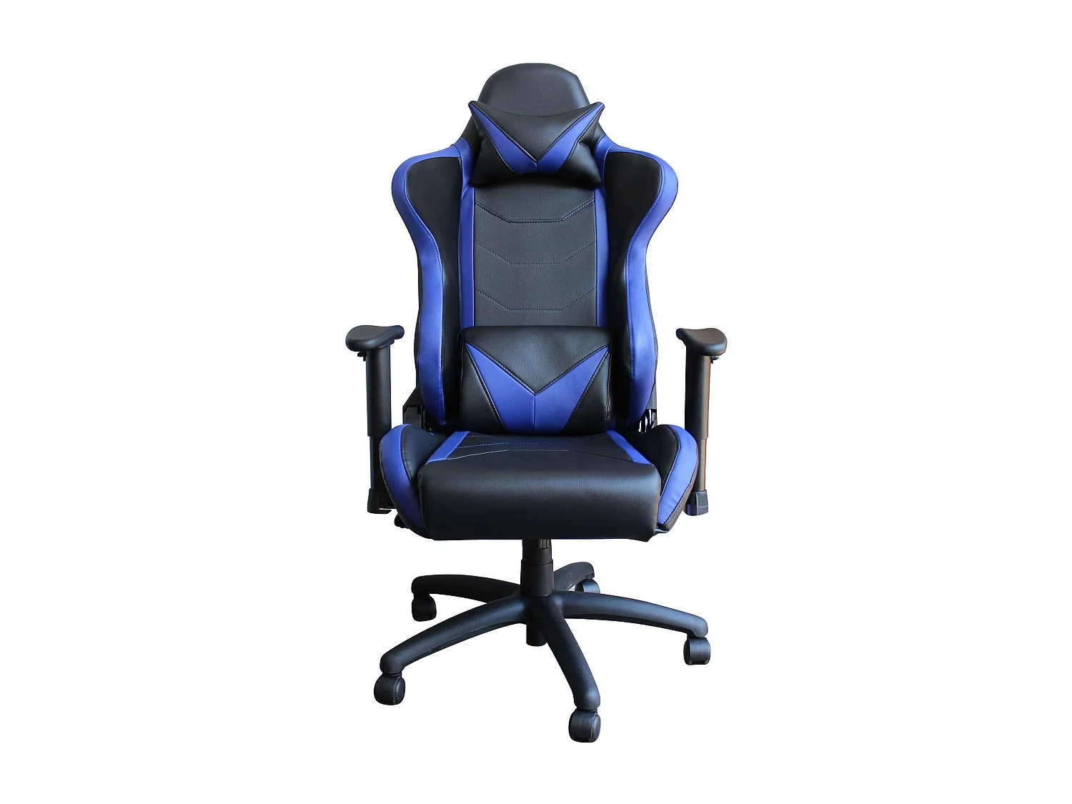 MilaniHome.it - poltrona da gaming ergonomica con poggiatesta e supporto lombare sedia da lavoro girevole regolabiledi coloreBlu