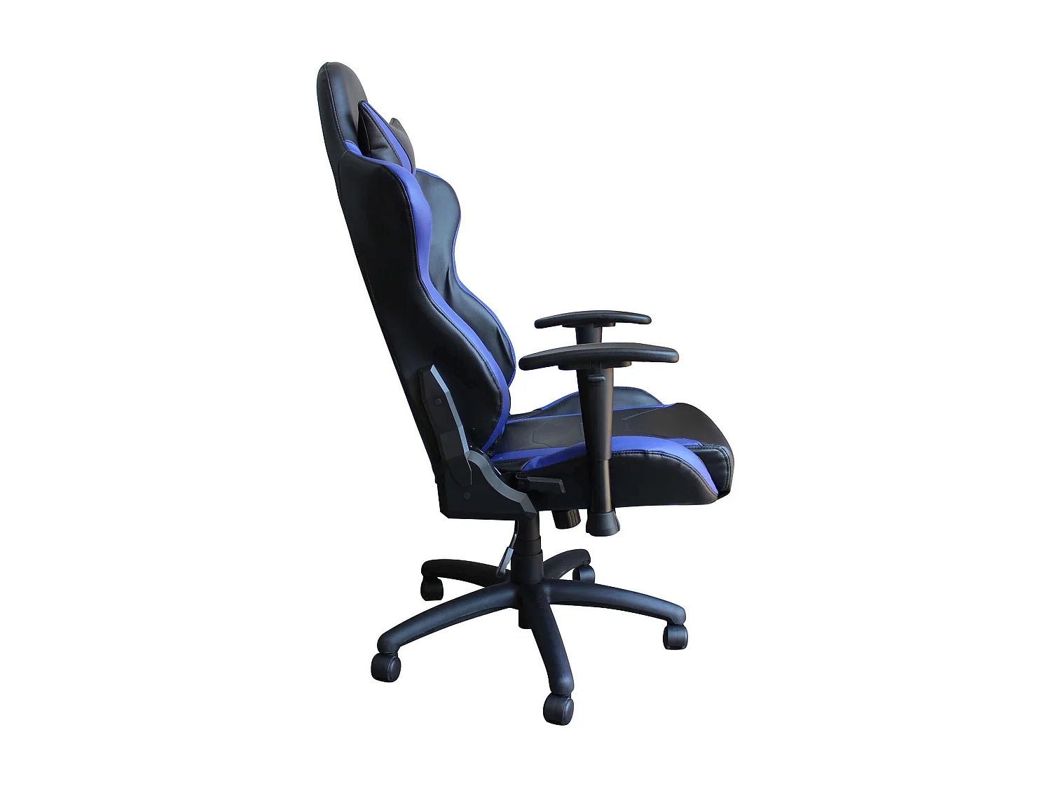 MilaniHome.it - poltrona da gaming ergonomica con poggiatesta e supporto lombare sedia da lavoro girevole regolabiledi coloreBlu