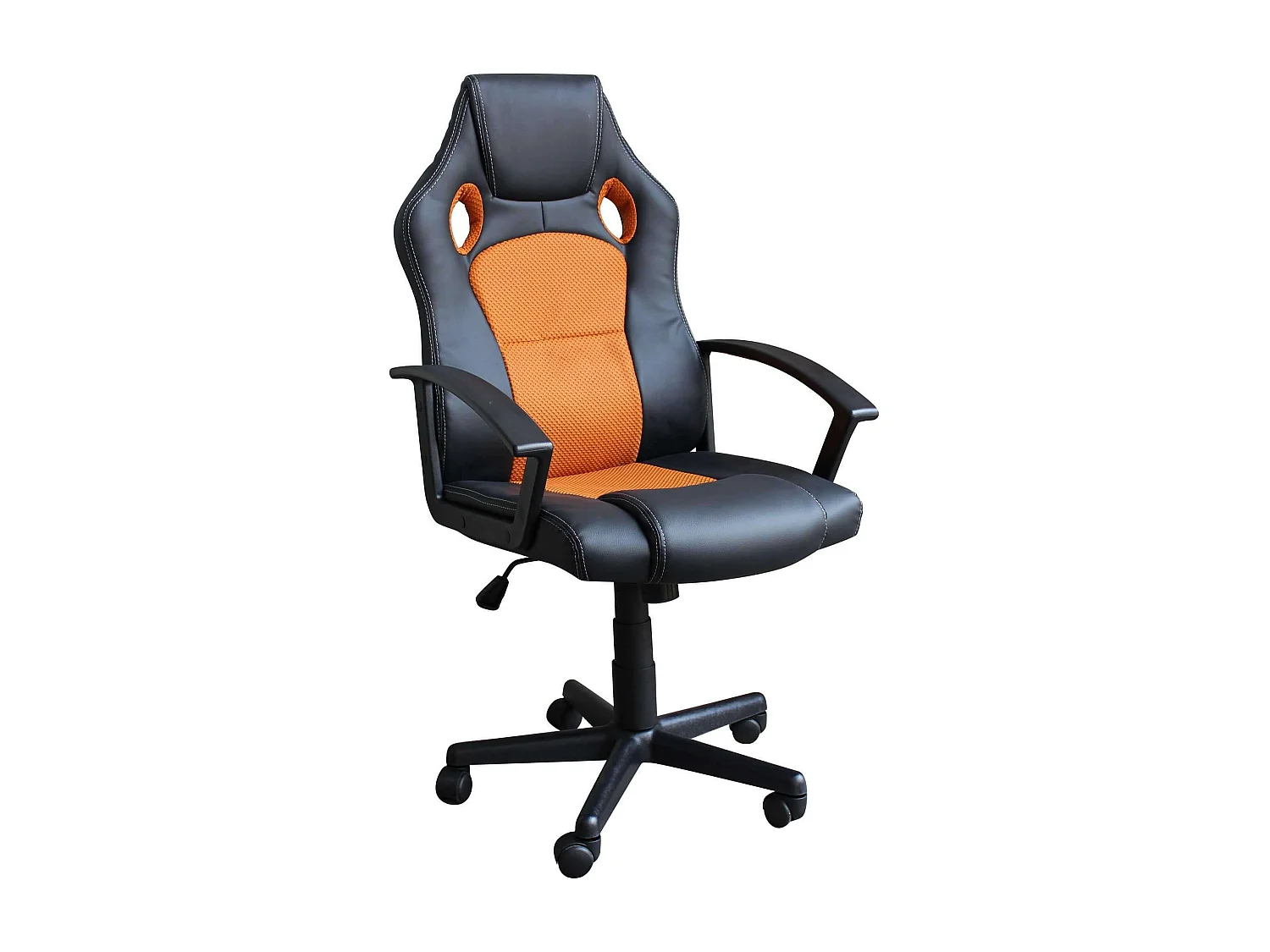 MilaniHome.it - poltrona da gaming ergonomica con poggiatesta e supporto lombare sedia da lavoro girevole regolabiledi coloreArancione